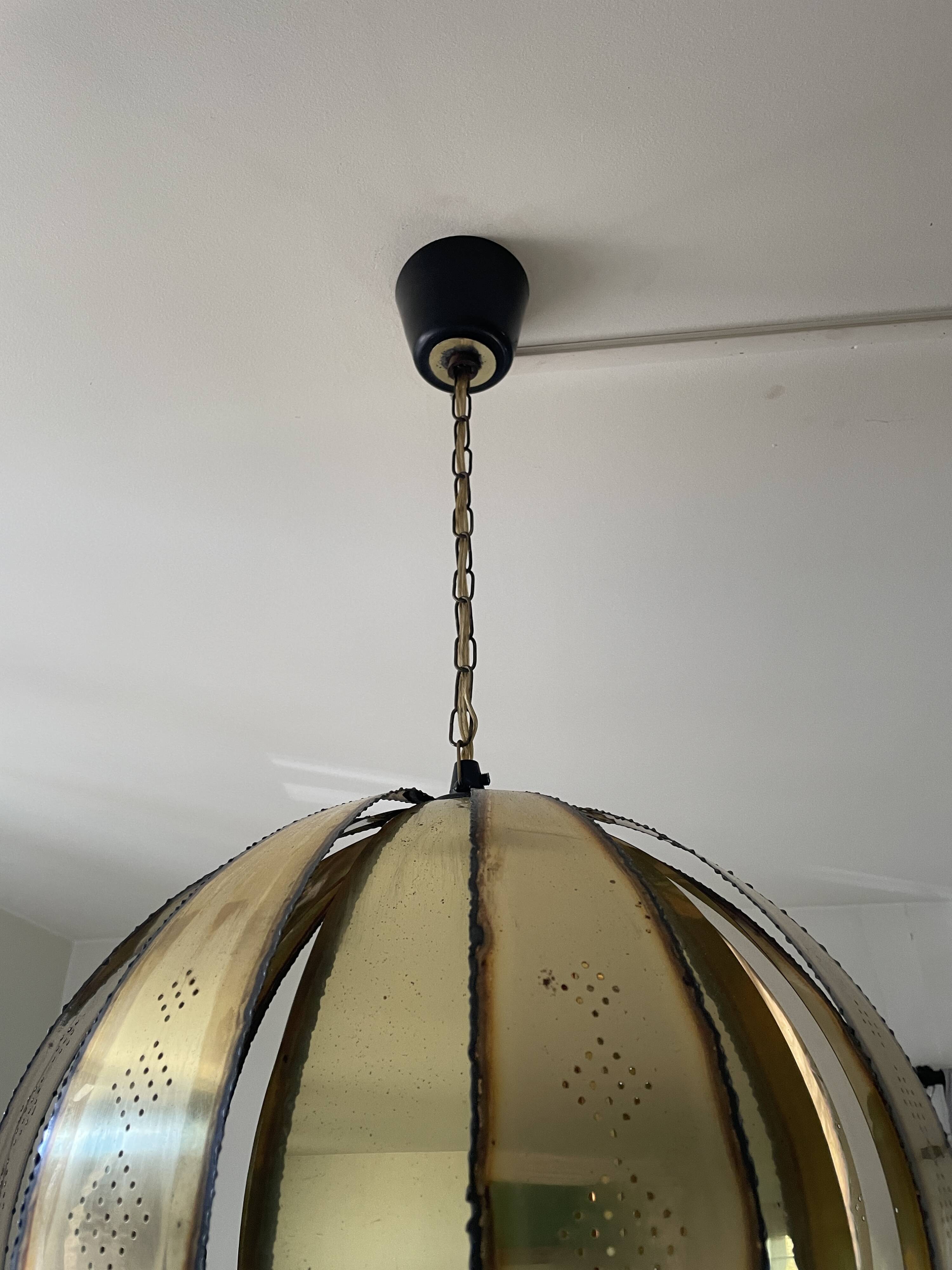 Brutalist Danish suspension by Holm Sorensen
