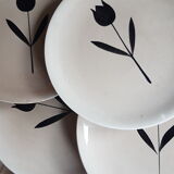 10 dessert plates niderviller tulip model