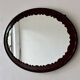 Antique Oval Mahogany Wall Mirror