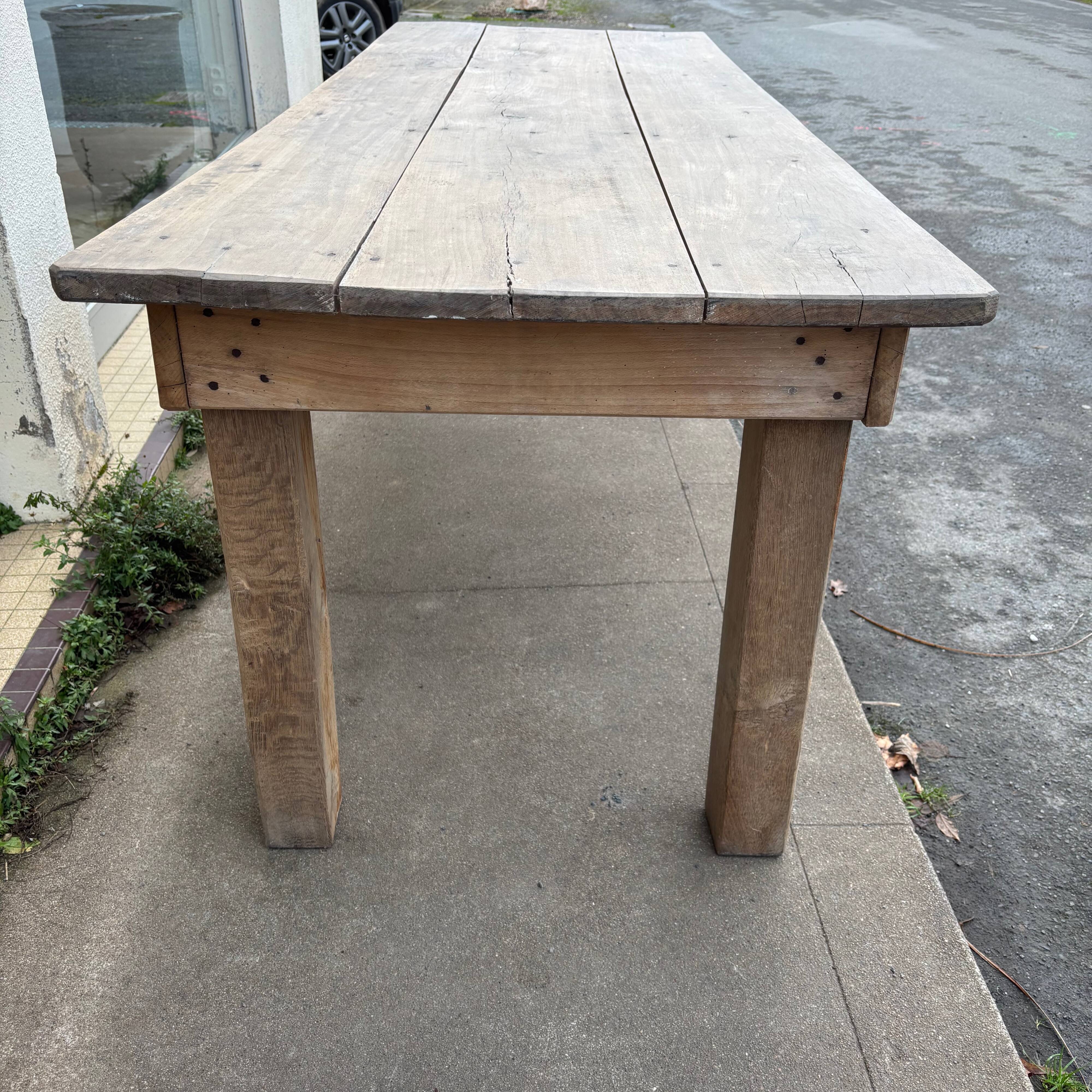 Table de ferme en hêtre