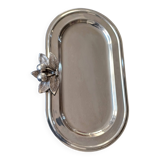 Silver metal tray