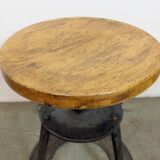 Black Industrial Workshop Swivel Stool, 1960s