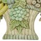 Vintage Fruit Basket with Bow Wood Carving Hand Painted Crackle Wall Decoration 41cm