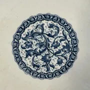 Assiette plate GIEN guirlandes