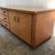 Cabinet low sideboard 1940-1960's in blond wood