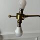 Adjustable Diabolo floor lamp in brass - 1950s