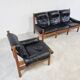 Set of vintage brutalist sofa's, 1970s