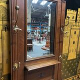 Coat rack - Solid walnut wardrobe 1900