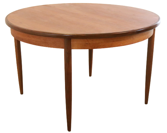 Round g-plan vintage dining table extendable 'breadsell'