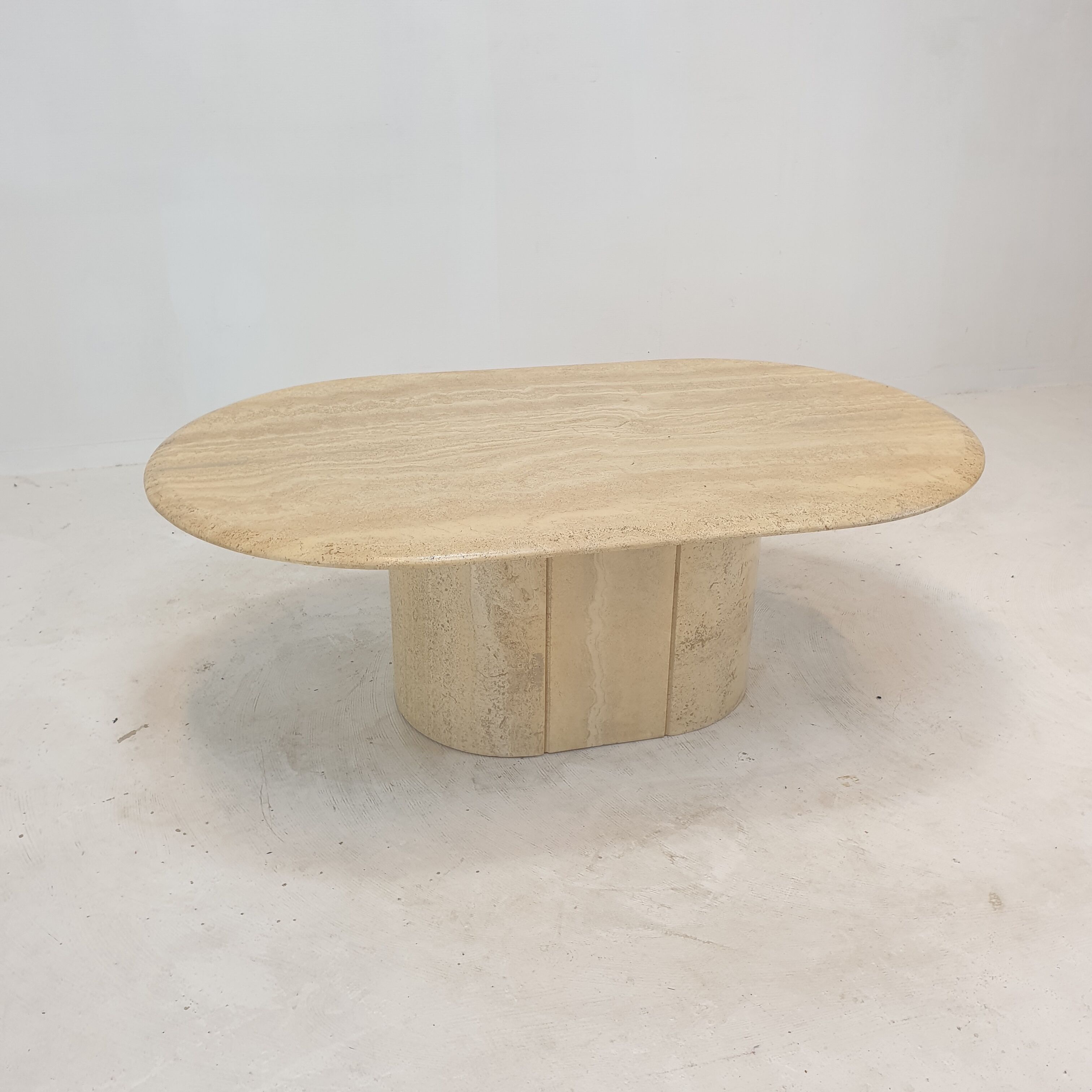 Italian Travertine Coffee Table, 1980's