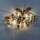 Large Hollywood Regency Palm Leaf Wall Lamp by Hans Kögl