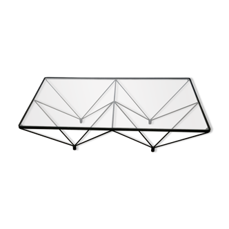 Glass coffee table 1980