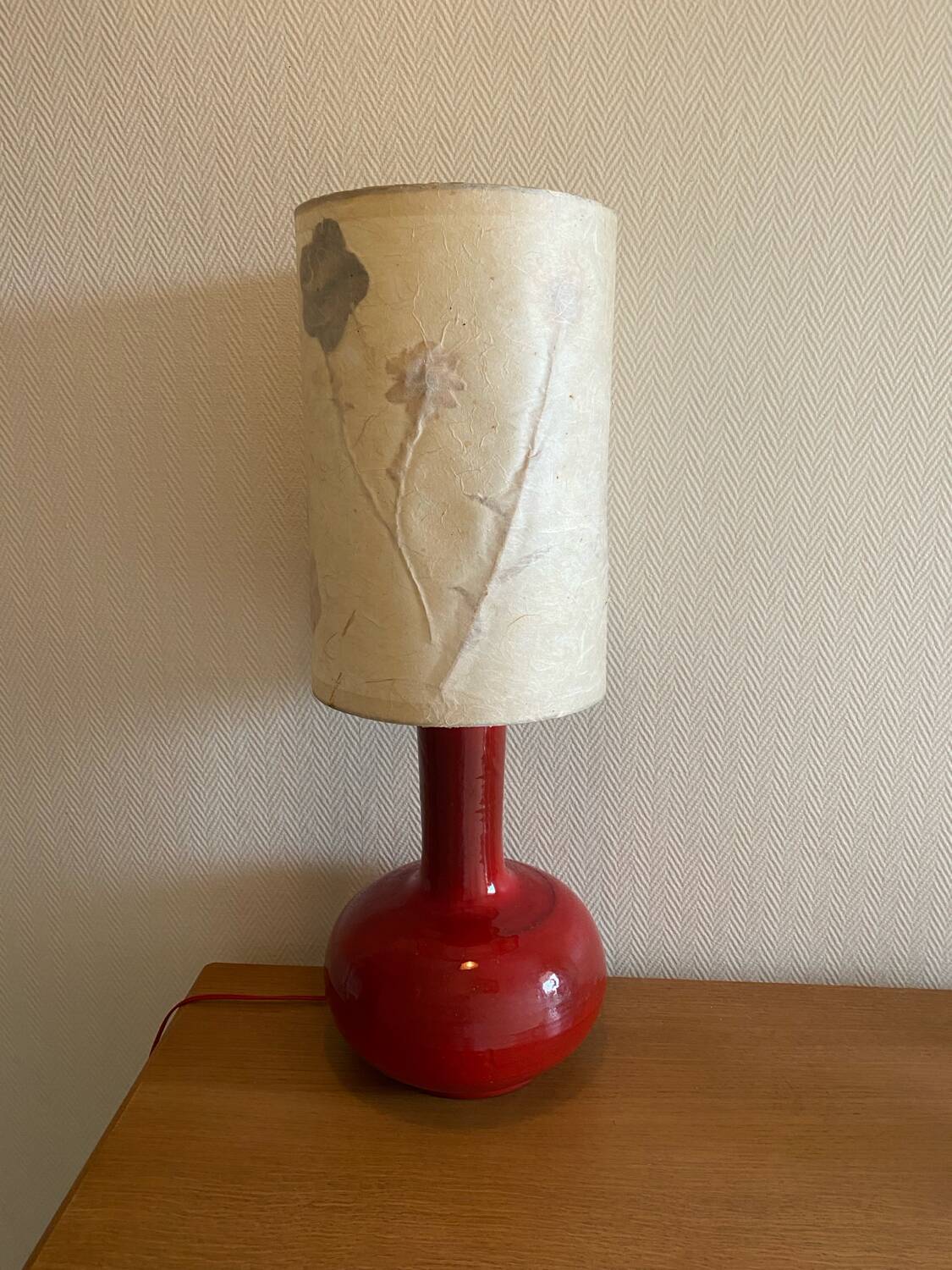 Vintage ceramic lamp from the 70s