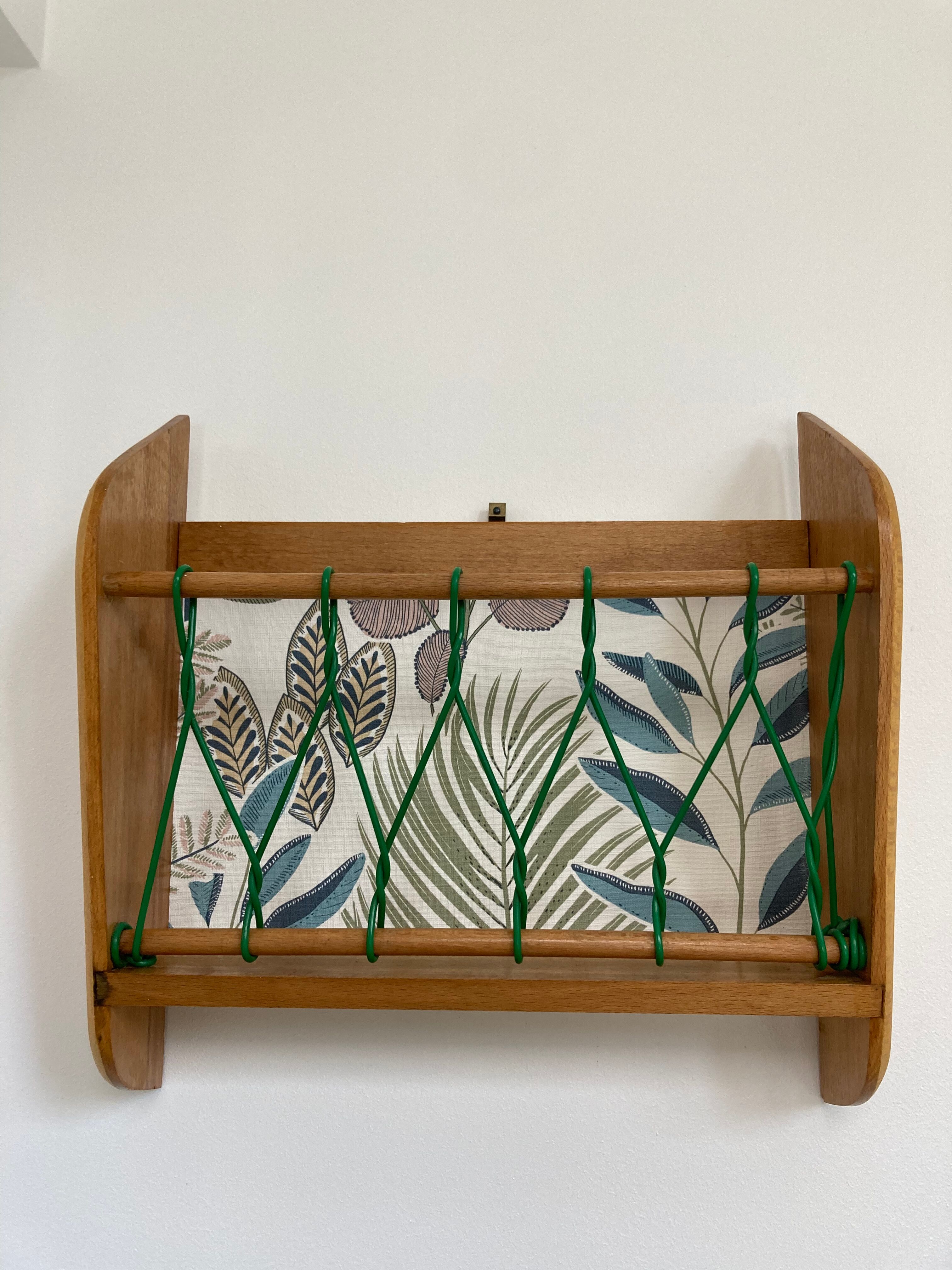 Wall-mounted mail rack 60s