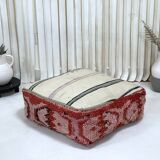 Moroccan kilim pouf