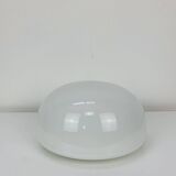 Vitouver opaline ball wall lamp, vintage half sphere