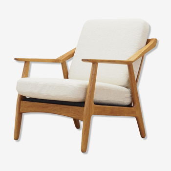 Oak armchair, Danish design, 1960s, designer: H. Brockmann Petersen, production: Randers Møbelfabrik