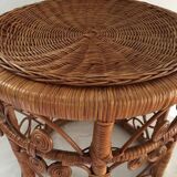 Stool bohemian peacock from the 70s