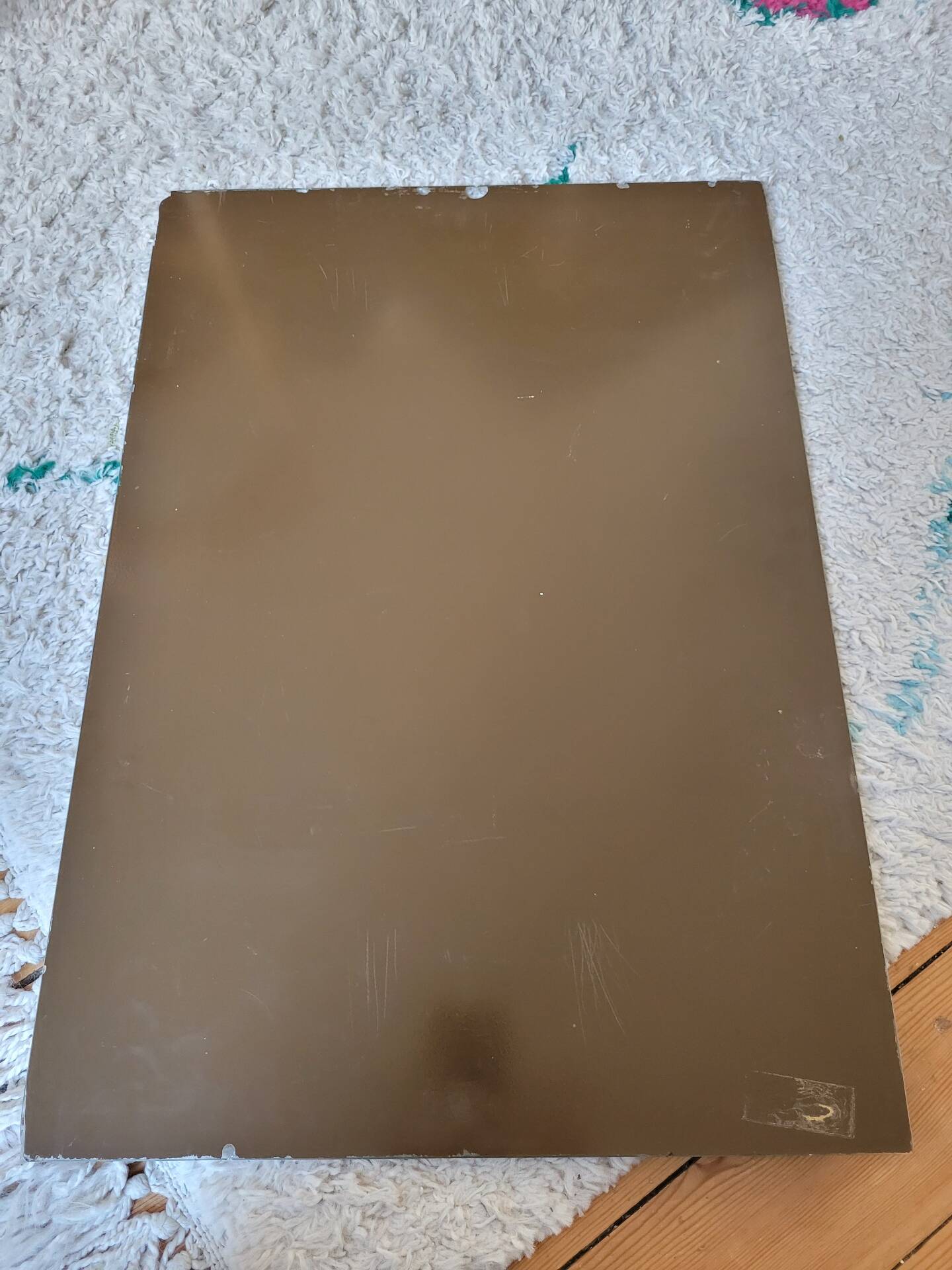 Bevelled rectangular mirror