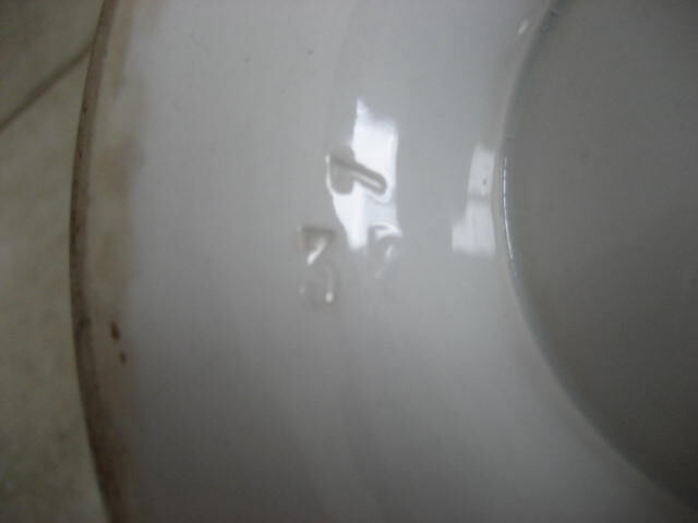 White earthenware soup Creil and Montereau
