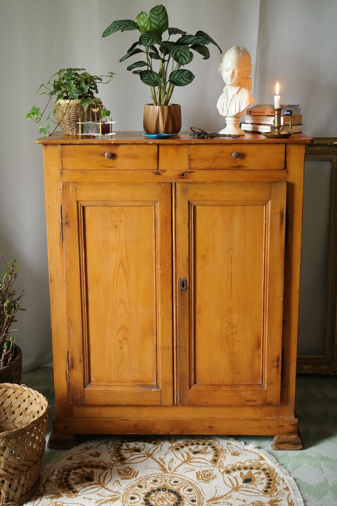 Buffet haut parisien bois de sapin huilé