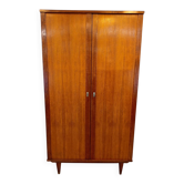 Vintage cabinet with tapered legs in oak veneer – 1950s