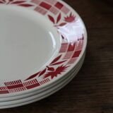 Lot of 4 plates Luneville