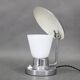 Napako Art Deco chrome and opal glass table lamp, Czechoslovakia 1930s