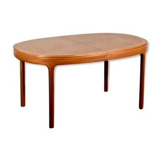 Table à rallonge en teck oblongue du milieu du siècle par Nathan