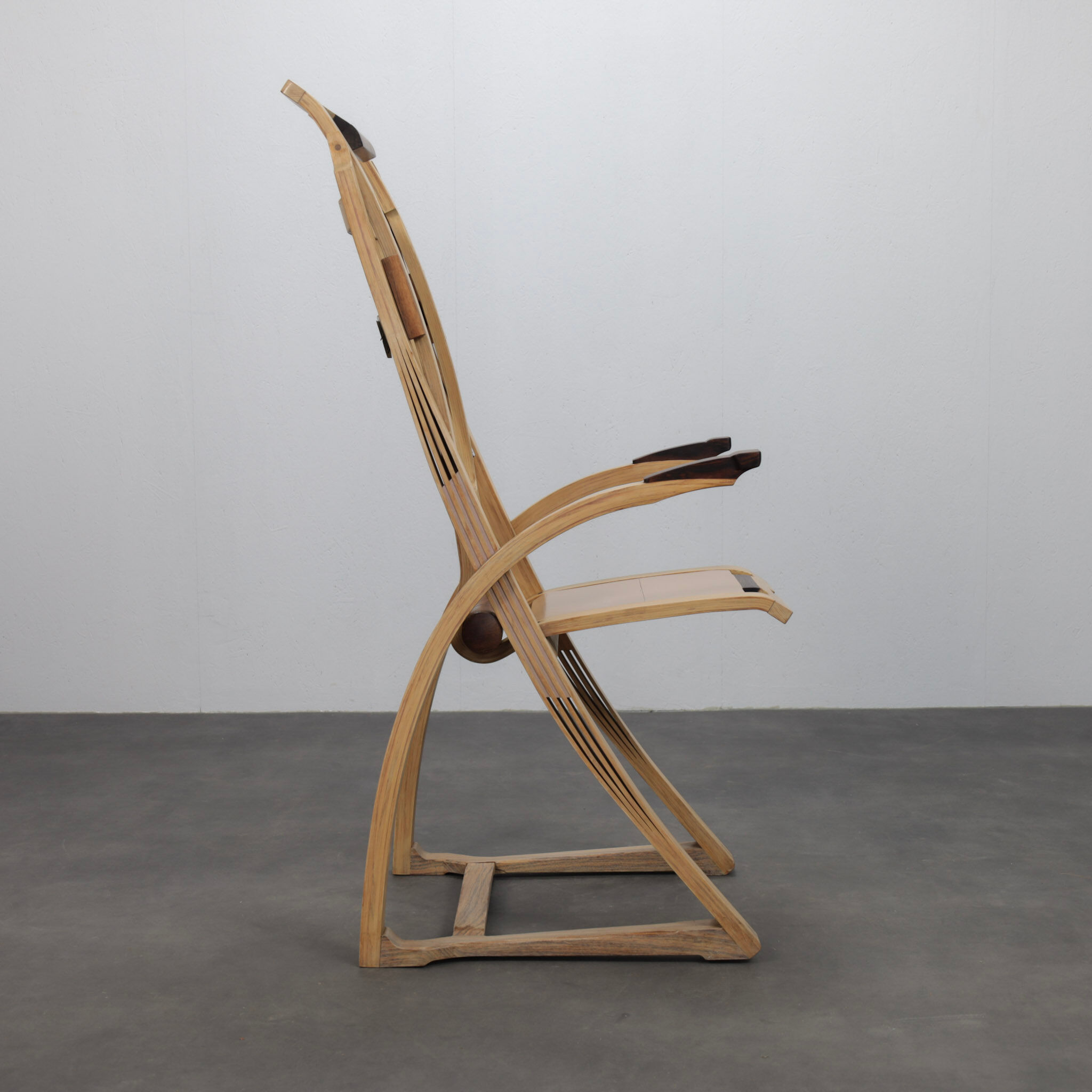 Chaise prototype “Rolsa” par J. Limperg, Pays-Bas, années 1960.