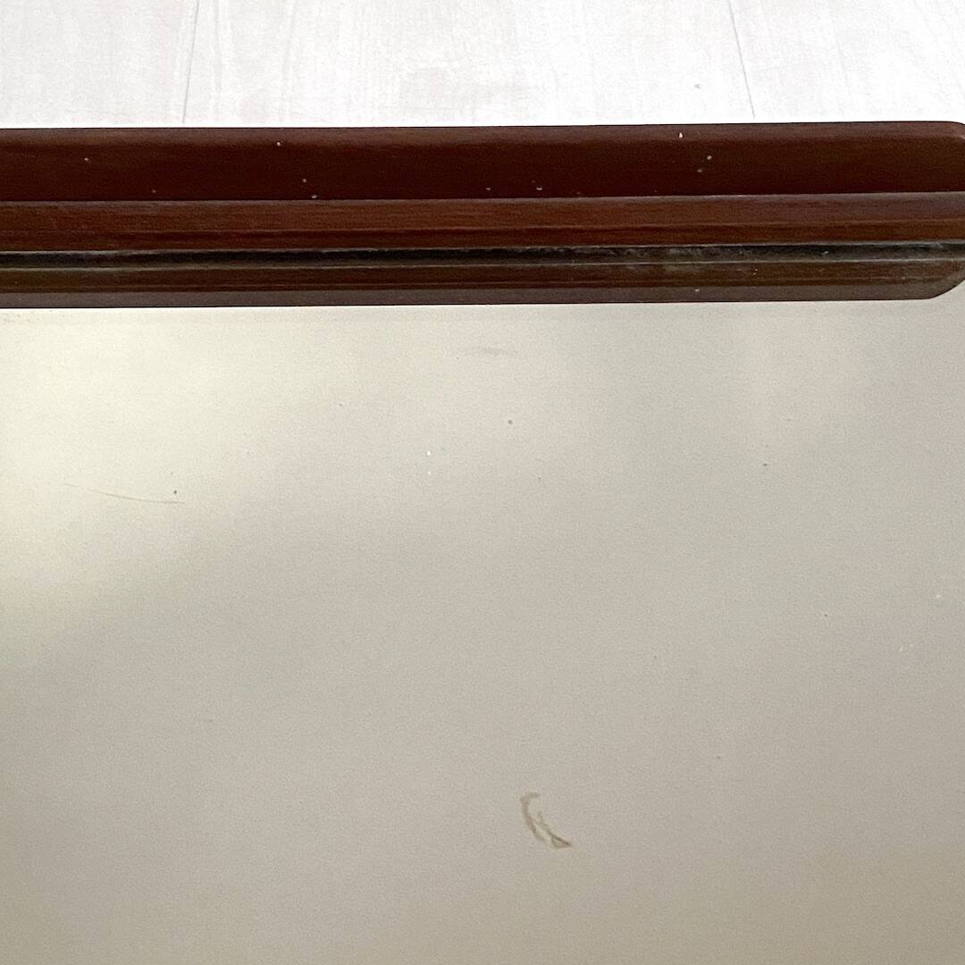 1930s wooden and mirror tray