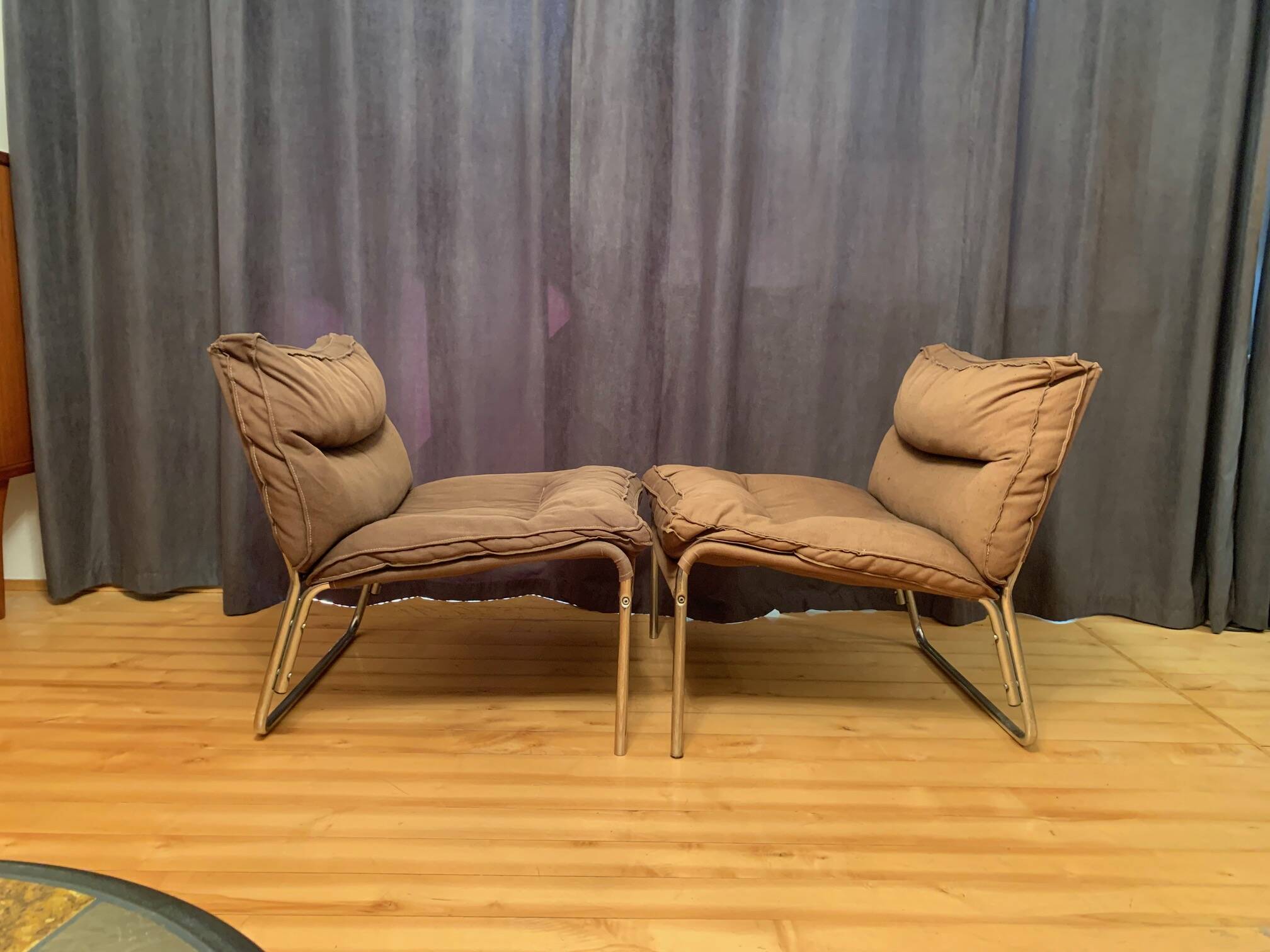 Gillis Lundgren easy chairs, Ikea, Sweden, 1970s