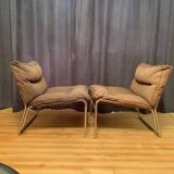 Gillis Lundgren easy chairs, Ikea, Sweden, 1970s