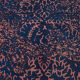 Hand-knotted persian vintage 1970s 190 cm x 275 cm blue wool carpet
