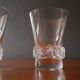 3 crystal wine glasses by Daum, Sorcy model, 1950s
