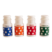 Set of 4 vintage spice jars