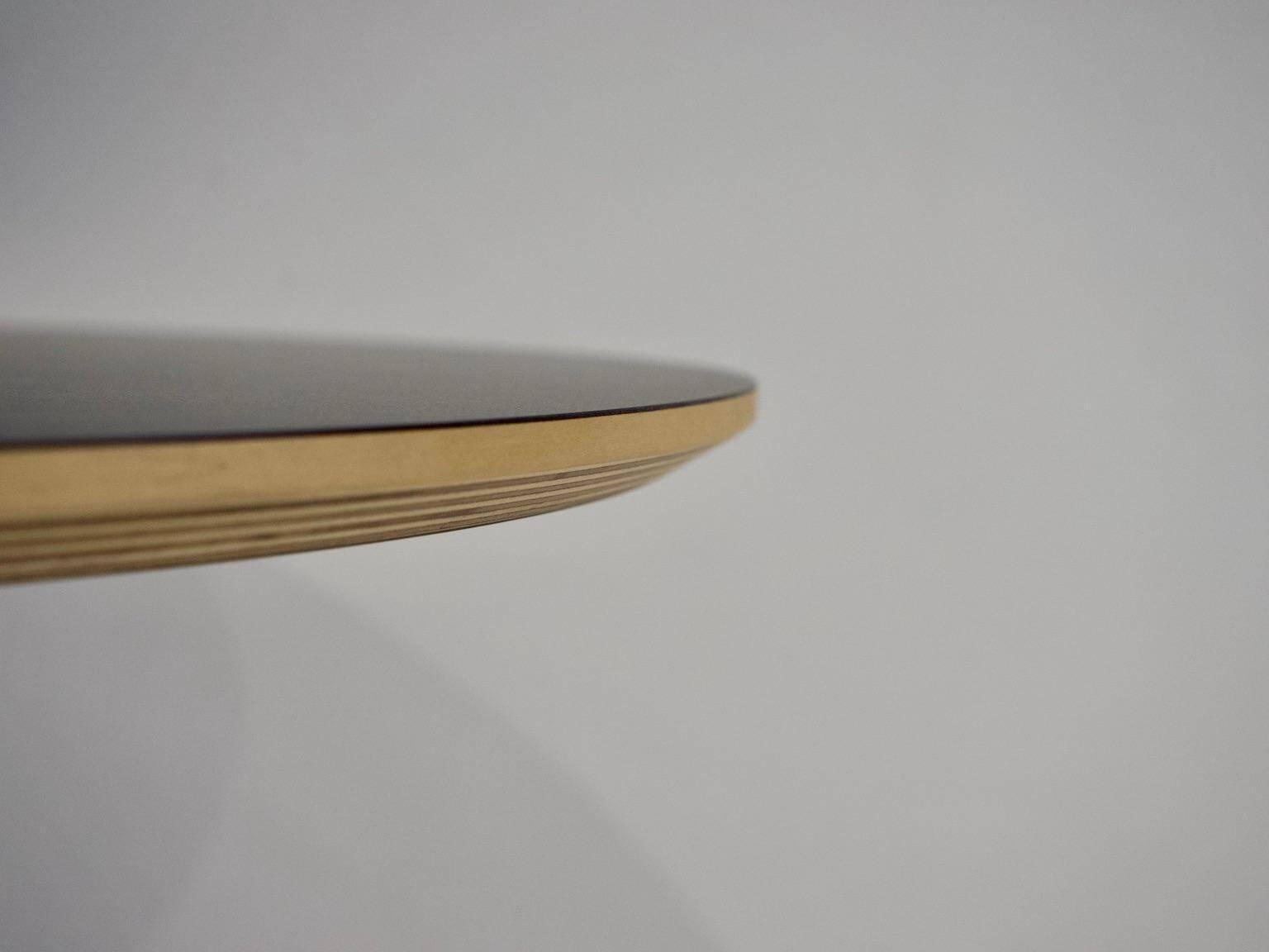 George Nelson Black Pedestal Table by Vitra