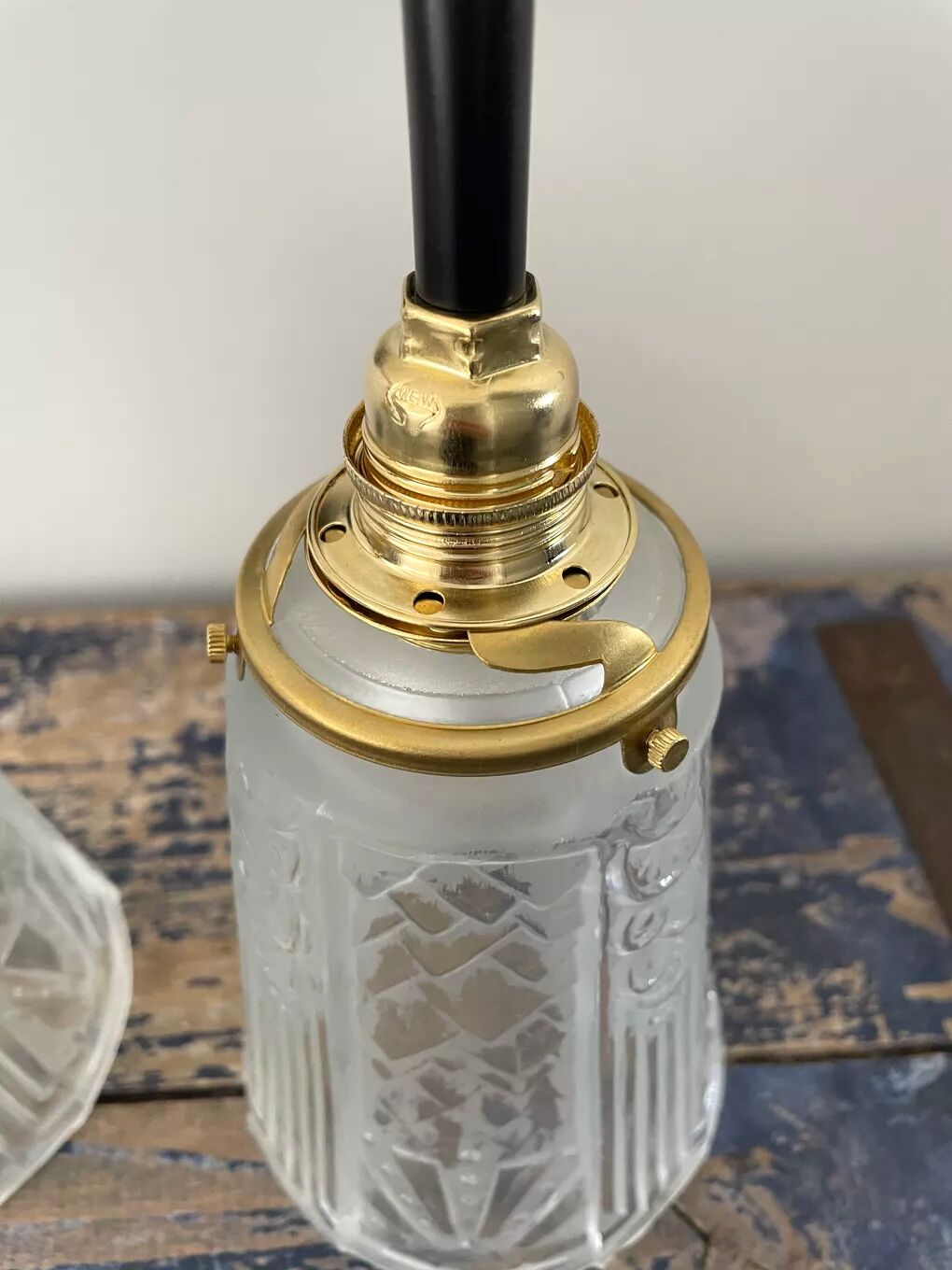 Set of two Art Deco wall lamps