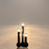 Minimalistic Chrome Targetti Sankey Table light, Italy 1970s