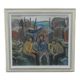 Einar Emland, Scandinavian modern painting, 1960s, Oil on Canvas, Framed