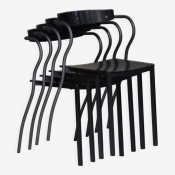 Suite of 4 chairs "Rio" by Pascal Mourgue for Artelano