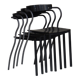 Suite de  4 chaises "Rio" par Pascal Mourgue pour Artelano