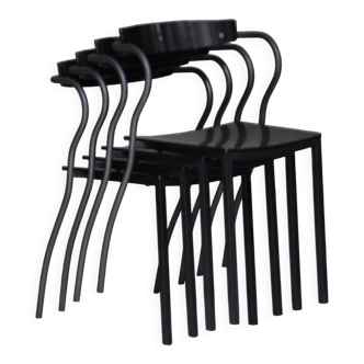 Suite of 4 chairs "Rio" by Pascal Mourgue for Artelano