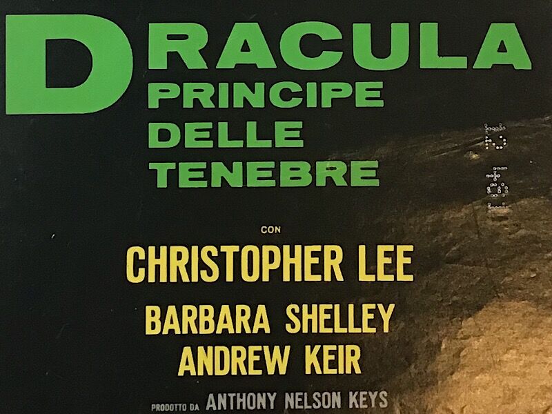 Original Italian cinema poster dracula, prince of darkness