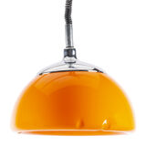 Orange and chrome space age pendant lamp