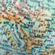 Light Globe vintage world map Illumina 1965