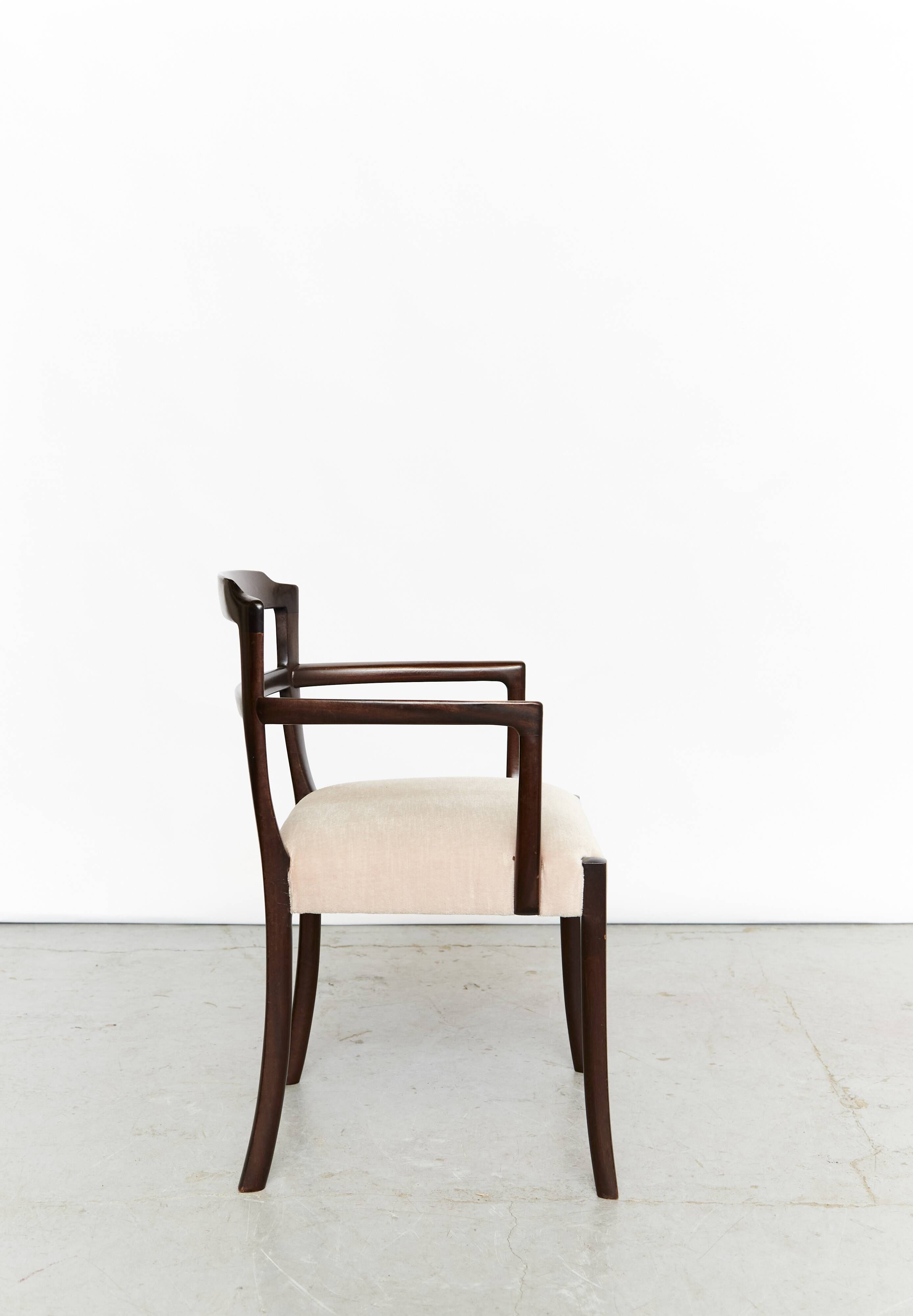 Mahogany dining chairs by Ole Wanscher for AJ Iversen, 1970s, set of 6