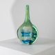 Vintage glass vase MDINA "Lollipop" - blue and green tones, by Michael Harris, 1970s