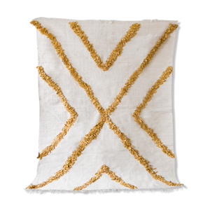 Tapis matieres recycles tournesol