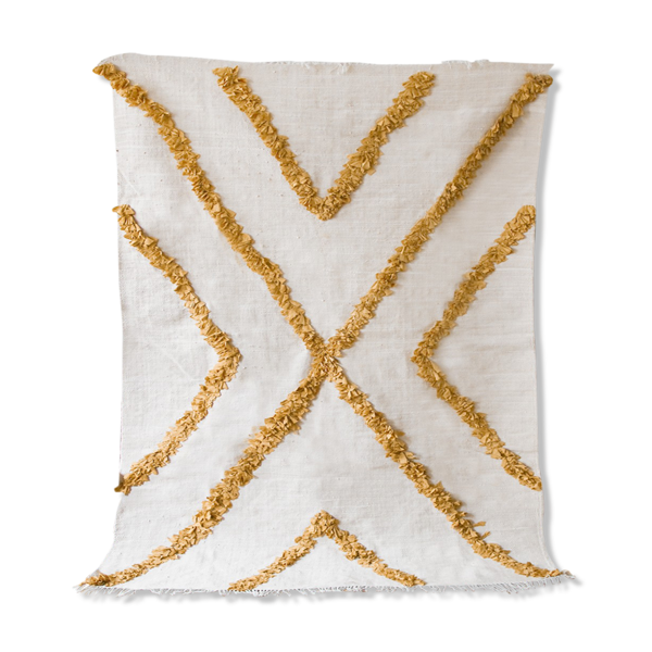 Tapis matieres recycles tournesol 215 x 140